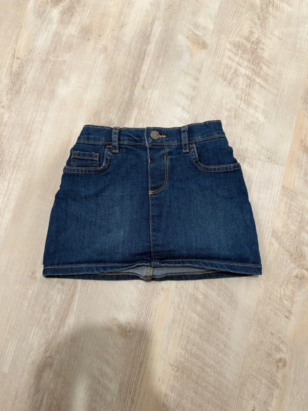 Girls Dark Blue Denim Skort - Kids Bottoms